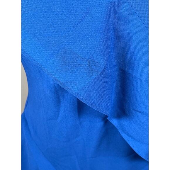 Amanda Uprichard Cantara Cobalt Blue Ruffle Maxi Dress Size Medium - Picture 5 of 10